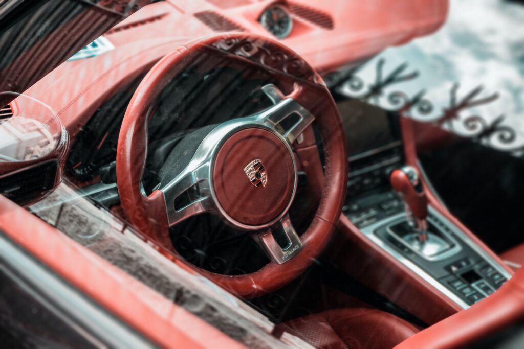 porsche 911 tan interior upgraded